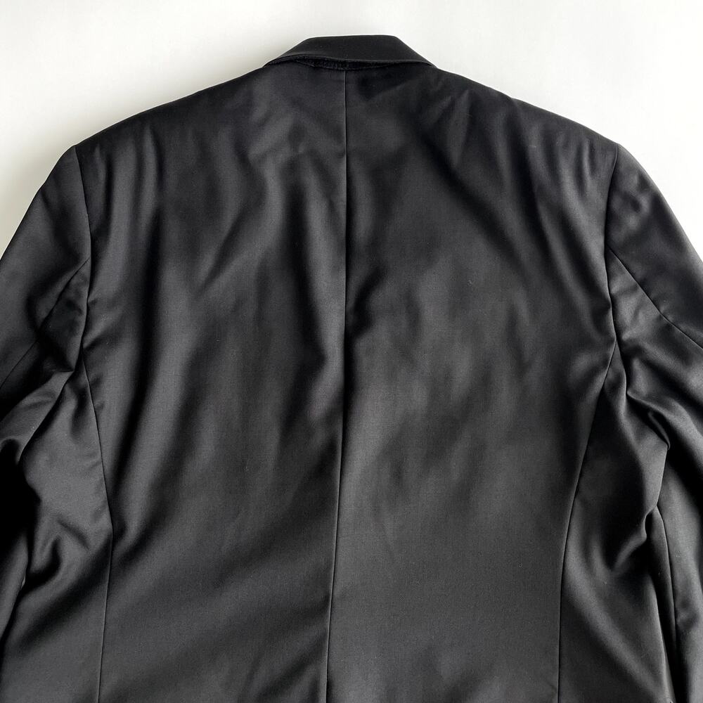 Lauren Ralph Lauren Black Wool 44R Blazer Suit Jacket Sport Coat Pewter Buttons - Picture 10 of 16